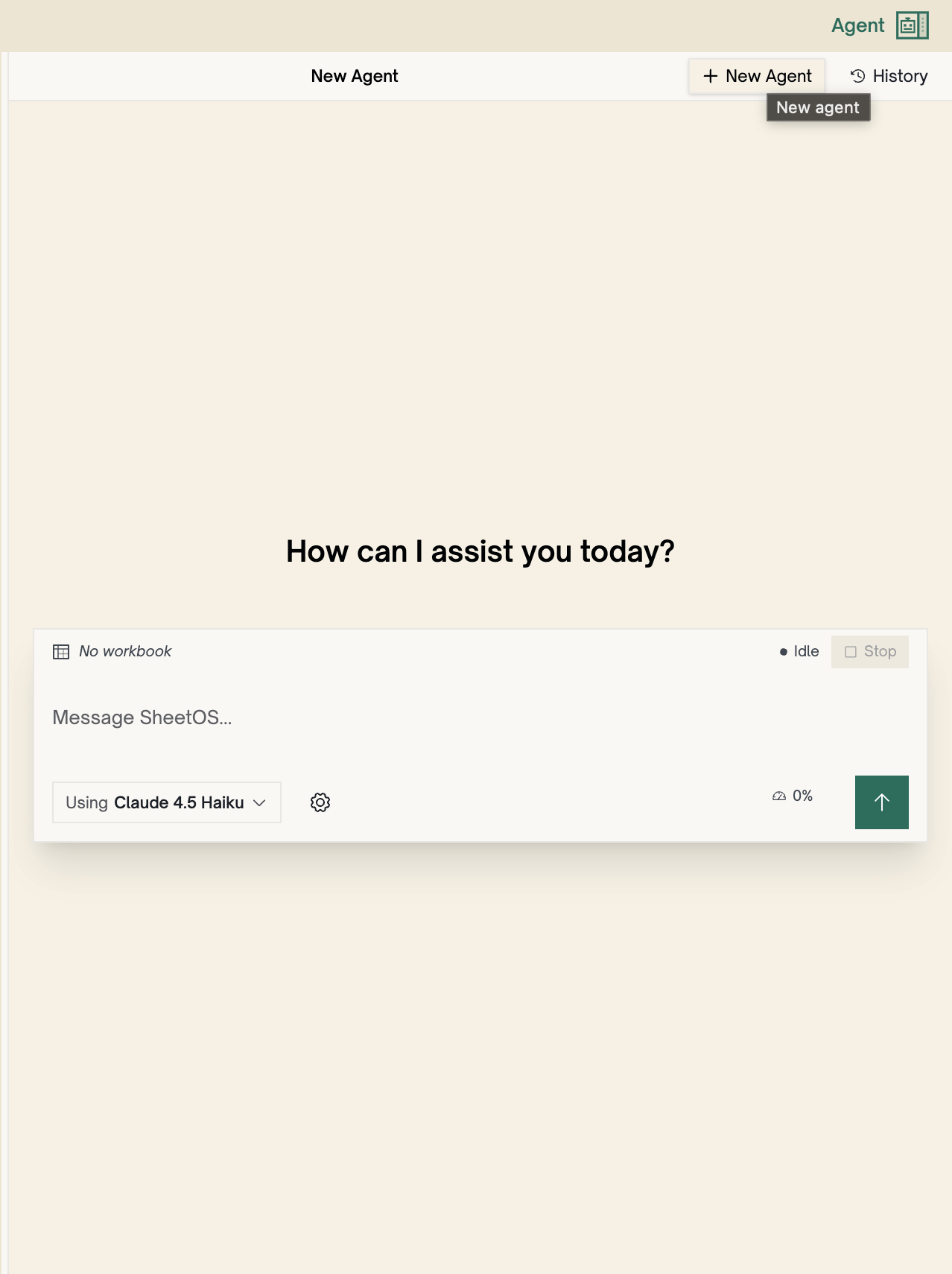 New agent conversation